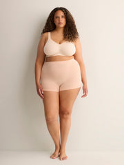 Wirefree Heather Cotton Bra with Lace Trim - ti Voglio